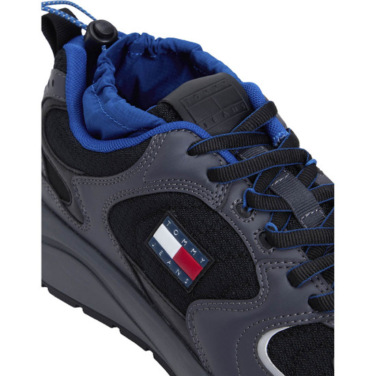 Tommy Hilfiger Mixed Texture Toggle Cord Trainers